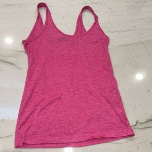 Hot pink burn out tank. Top shop, size 6.